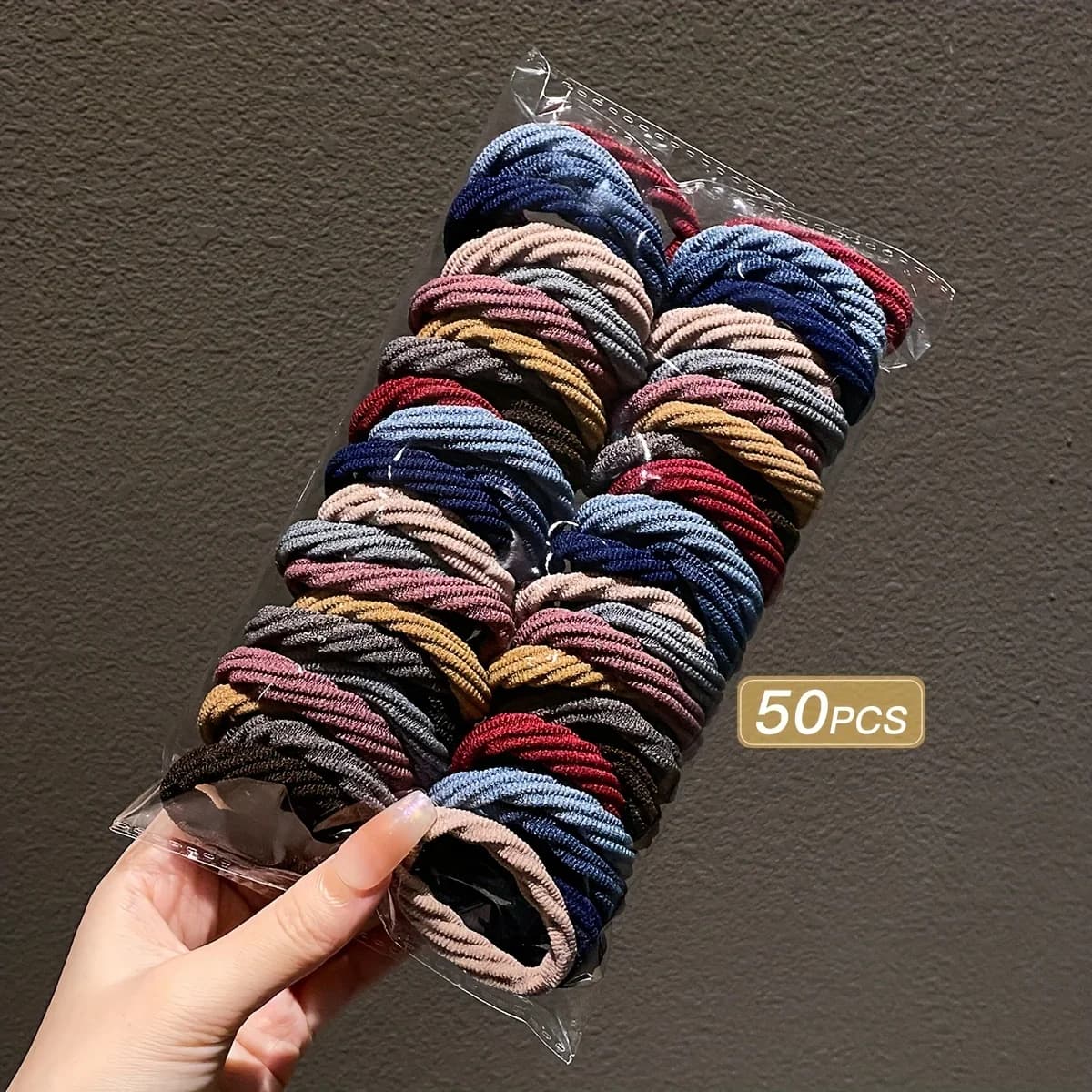 GleamHive Girl Mixed Color Simple Hair Ties Hair thumbnail 2
