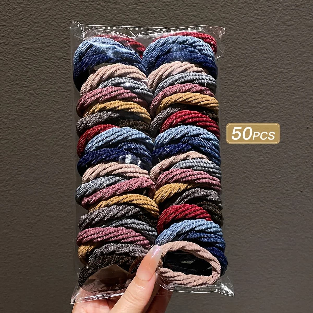 GleamHive Girl Mixed Color Simple Hair Ties Hair thumbnail 3