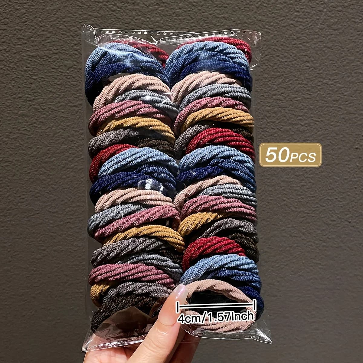 GleamHive Girl Mixed Color Simple Hair Ties Hair thumbnail 4